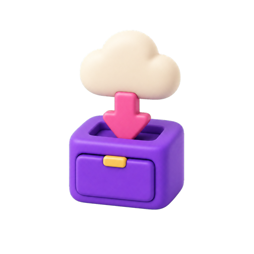 备份 3D 图标